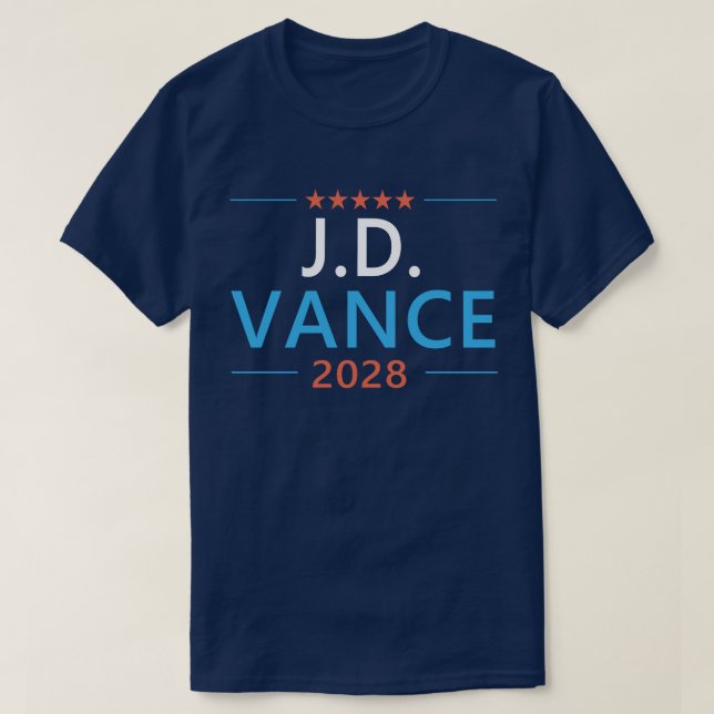 T-shirt JD Vance 2028 Patriotique Républicain (Design devant)
