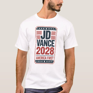 T-shirt JD Vance Président Amérique d'abord Conservateur