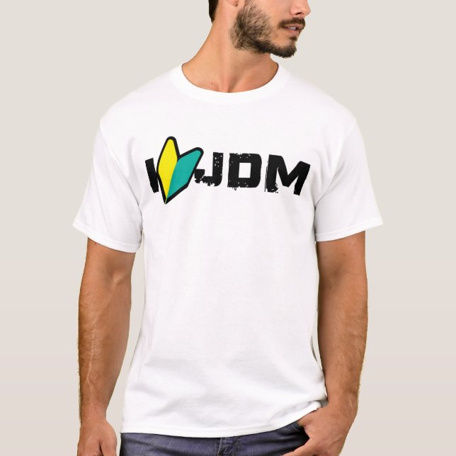 T-shirt jdm du coeur i (Devant)