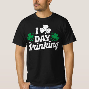 T-shirt Je adore boire pendant la journée drôle Saint Patr