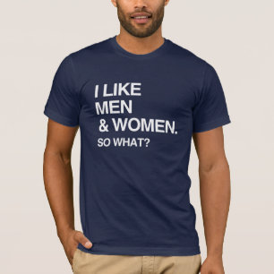 T-SHIRT JE AIME LES HOMMES ET LES FEMMES ET ALORS