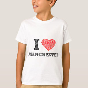 T-shirt Je-amour-Manchester