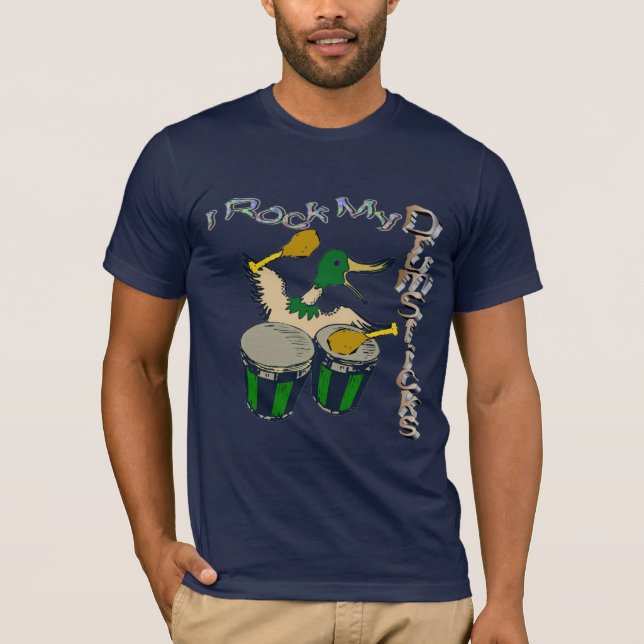 T-shirt Je bascule mes bâtons de tambour (Devant)