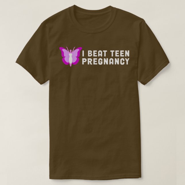 T-shirt Je bat la chemise de grossesse Ado - Ado grossesse (Design devant)