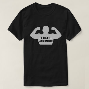 T-shirt Je Bats Le Cancer Du Poumon