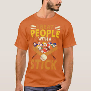 T-shirt Je Bats Les Gens Avec Un Billard Snooker Billard
