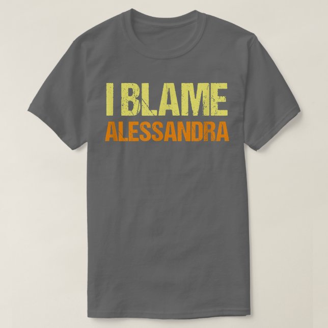 T-shirt Je Blâme Alessandra Amies Amies Amies Amies Amies  (Design devant)