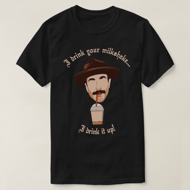 T-shirt Je Bois Ton Milkshake (Design devant)