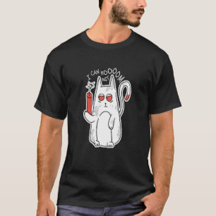 T-shirt Je bouge, ce mignon chat