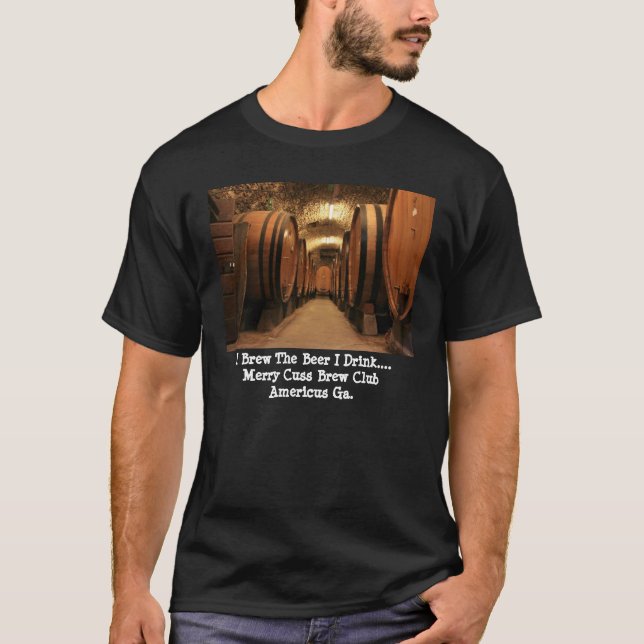 T-SHIRT JE BRASSE LA BIÈRE QUE JE BOIS (Devant)