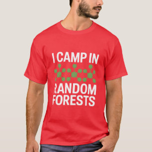 T-shirt Je campe dans les amis scientifiques de données de