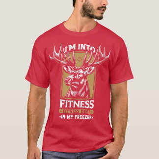 T-shirt Je Chasse Dans Fitness Fitness Deer Dans Mon Congé