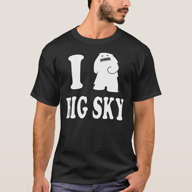 T-shirt "Je chemise de grand ciel de yeti" (Devant)