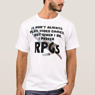 T-shirt "Je chemise préfère RPG"