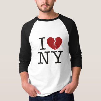 T-shirt Je [coeur brisé] NY