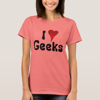 T-shirt Je coeur geek FRONT