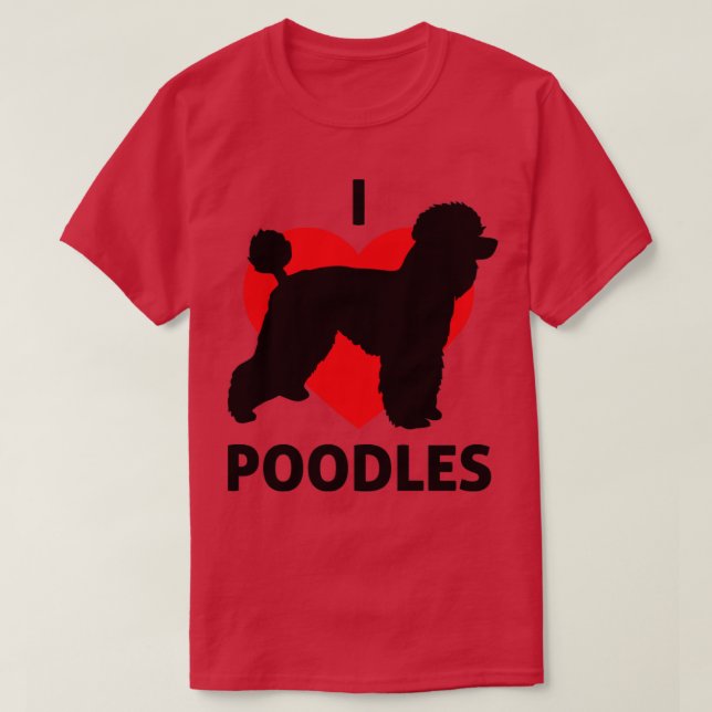 T-shirt Je Coeur les canicules idéal pour les propriétaire (Design devant)