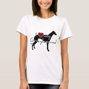 T-shirt Je "coeur" mes mots de Greyhound avec graphi