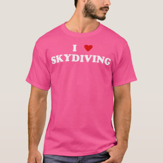 T-shirt Je Coeur Skydiver J'aime Skydiving
