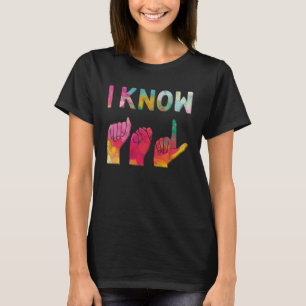 T-shirt Je connais ASL Language American Sign