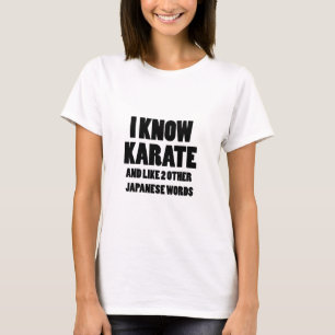 T-shirt Je connais le karaté