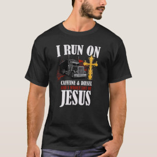 T-shirt Je Coure Sur Diesel Caffeine & Jesus Christian Tru