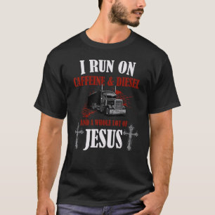 T-shirt Je Coure Sur Diesel Caffeine & Jesus Christian Tru