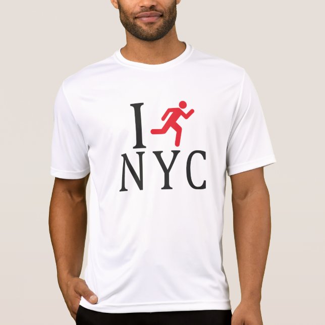 T-shirt Je cours NYC (Devant)