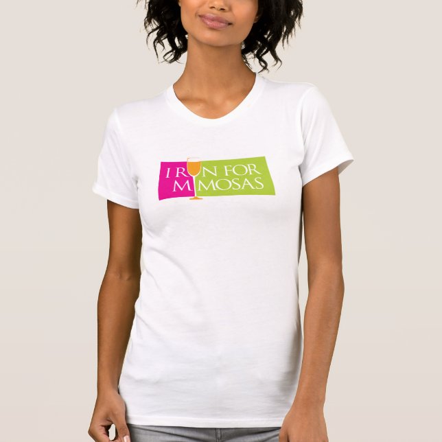 T-shirt Je cours pour des mimosas (Devant)