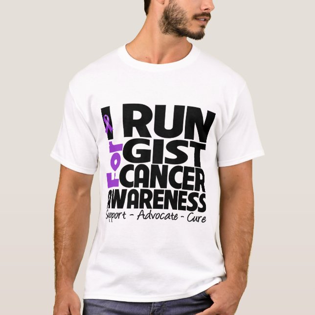 T-shirt Je cours pour la conscience de Cancer d'ESSENTIEL (Devant)