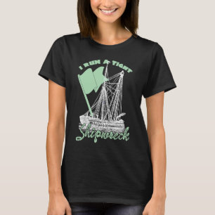 T-shirt Je Cours Sur Un Étroite Épave Mère De Jumeaux