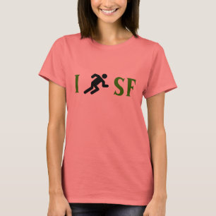 T-shirt JE COURS <Your City> Chemise courante customisée