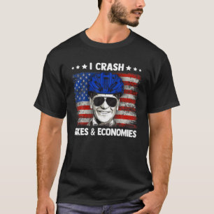 T-shirt Je Crash Vélos Et Économies Drôle Accident De Vélo