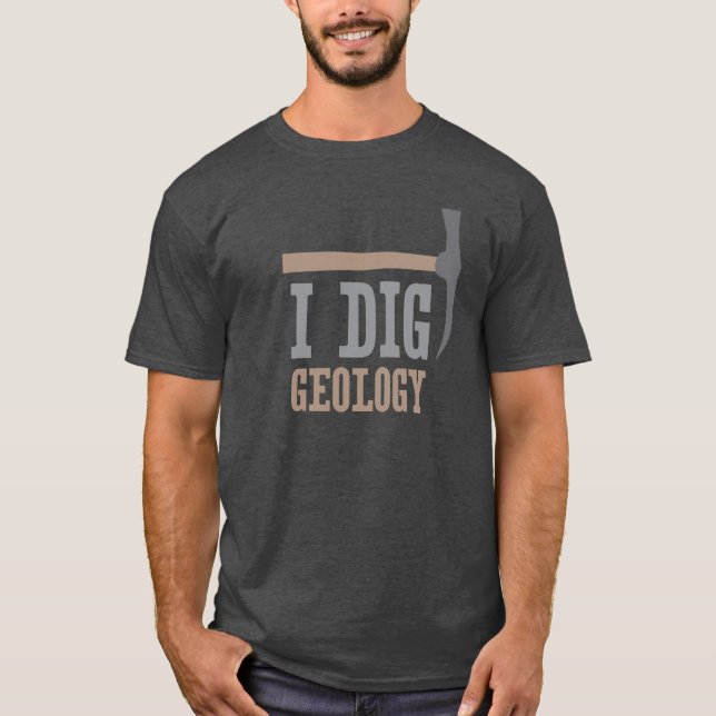 T-shirt Je creuse la géologie (Devant)