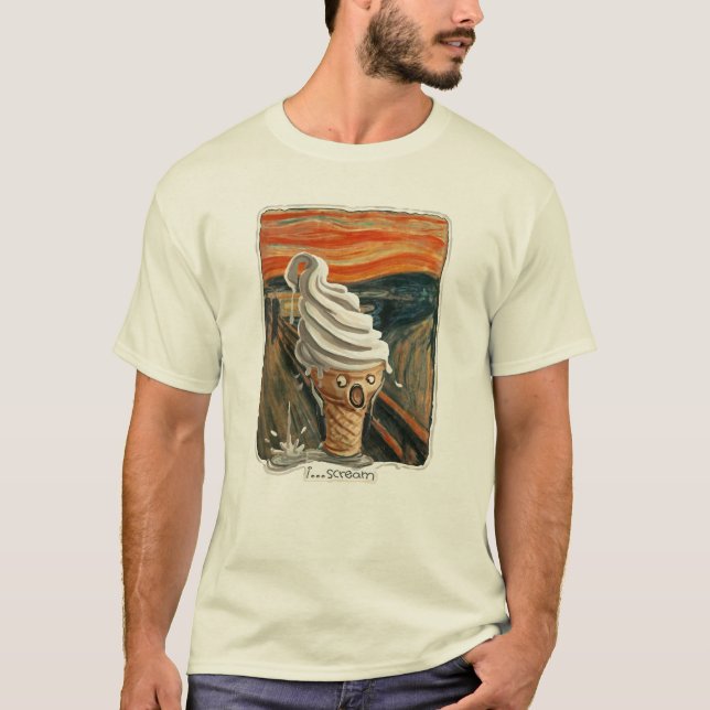 T-shirt Je crie la crème glacée (Devant)