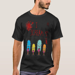 T-shirt Je Crie Pour Les Vêtements Crème Glace Crème Été