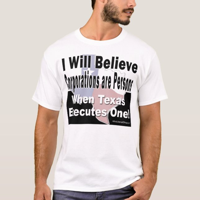 T-shirt Je croire que les sociétés sont pièce en t de (Devant)
