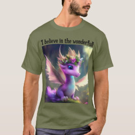 T-shirt Je crois aux Merveilleux ! (Dragon de Fée Violette