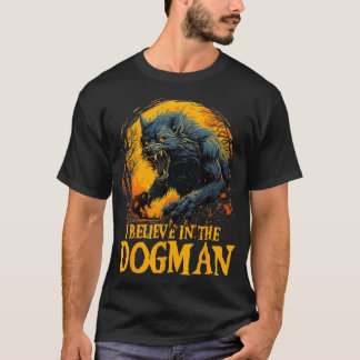 T-shirt Je crois en la Crypte LBL Crypt Cryptid Dogman Mic