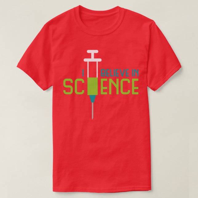 T-shirt Je crois en la science (Design devant)