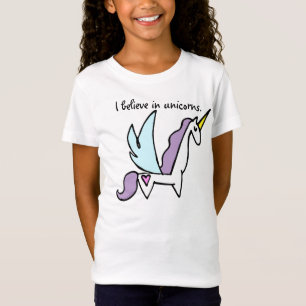 T-Shirt Je crois en licornes