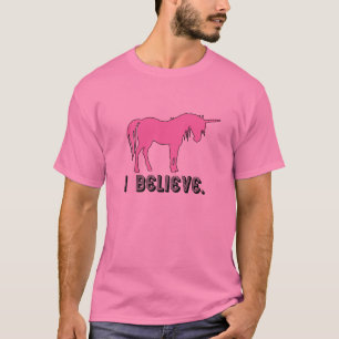 T-shirt Je crois en licornes