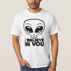 T-shirt Je crois en toi Alien In Black Line