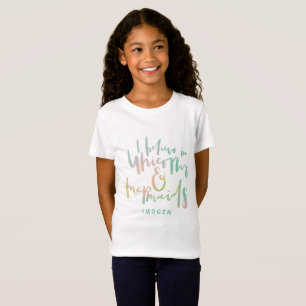 T-Shirt JE CROIS EN UNICORNES ET MERMSIDA