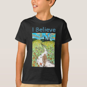 T-shirt Je crois le sasquatch