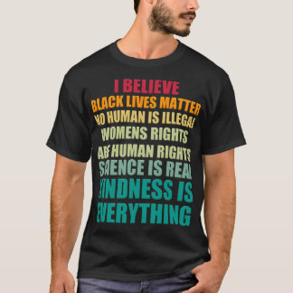 T-shirt Je crois que les vies noires comptent