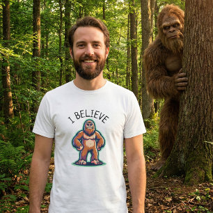 T-shirt Je crois Sasquatch Bigfoot
