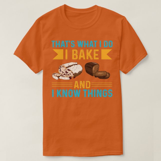 T-shirt Je cuis et connais des choses (Design devant)