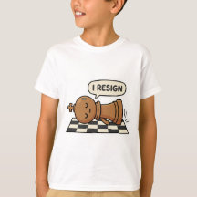 T-Shirt Je démissionne Drôle Joueur d'échecs