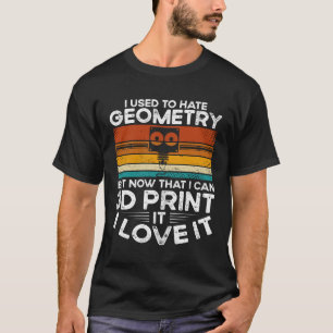 T-shirt Je Détestais La Géométrie Mais Maintenant Que Je P